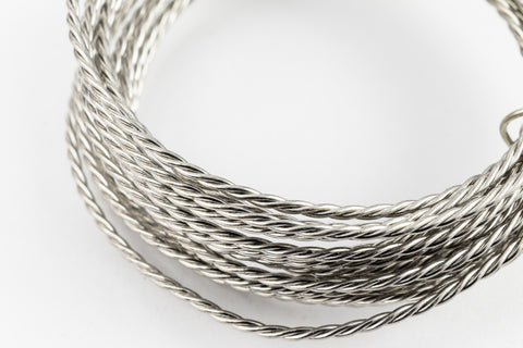 Artistic Wire. Stainless Steel 18 Gauge Twisted Round Wire -2 Yd (12 Spools, 72 Spools) #WRT001