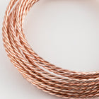 Artistic Wire. Rose Gold 20 Gauge Twisted Round Wire -12 Ft #WRT202