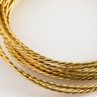 Artistic Wire. Brass 20 Gauge Twisted Round Wire -3 Yd (12 Spools, 72 Spools) #WRT302