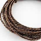 Artistic Wire. Antique Brass 18 Gauge Twisted Round Wire -2 Yd (12 Spools, 72 Spools) #WRT501