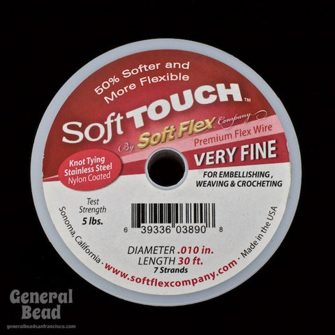 Soft Touch Satin Silver Very Fine (0.010, 7 strands) #WRW010-General Bead