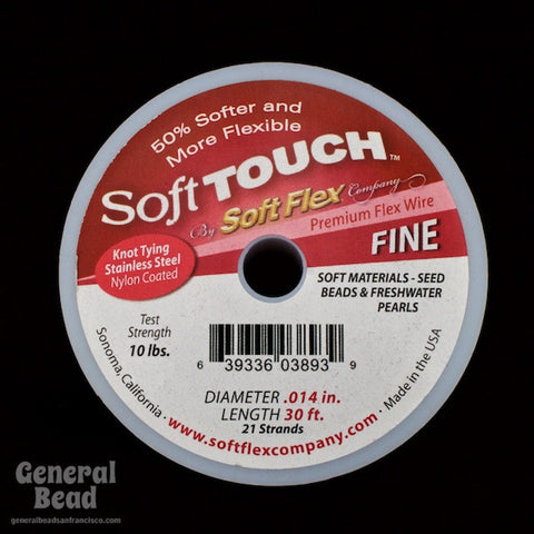 Soft Touch Satin Silver Fine (0.014, 21 strands) #WRW014-General Bead