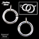 10mm Sterling Silver Ring Clasp Set-General Bead