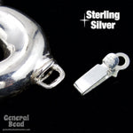 24mm Sterling Silver Open Heart Clasp-General Bead
