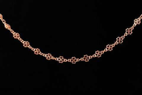 Copper 10.3mm x 5.8mm Clover Chain #XCC007-General Bead