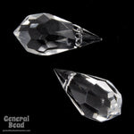 9mm x 18mm Crystal Cut Glass Teardrop #XCD001-General Bead