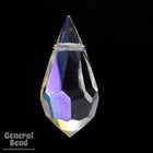 9mm x 18mm Crystal AB Cut Glass Teardrop #XCD002-General Bead