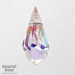 9mm x 18mm Crystal AB Cut Glass Teardrop #XCD002-General Bead