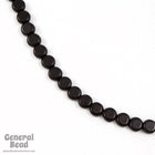 4mm Opaque Black Disc Bead (100 Pcs) #XCG009-General Bead