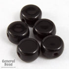 4mm Opaque Black Disc Bead (100 Pcs) #XCG009-General Bead