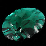 40mm Irregular Emerald Oval Cabochon #XGF052-General Bead