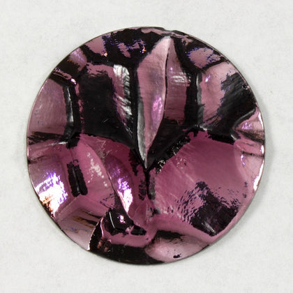 35mm Round Irregular Amethyst Cabochon #XGF055-General Bead