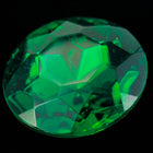 25mm Emerald Faceted Point Back Cabochon #XGP006-A-General Bead