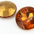 25mm Topaz Faceted Point Back Cabochon #XGP006-B-General Bead