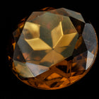 25mm Smoked Topaz Faceted Point Back Cabochon #XGP006-C-General Bead