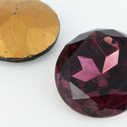 18mm Amethyst Faceted Point Back Cabochon #XGP004-E-General Bead