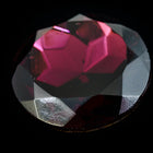 25mm Amethyst Faceted Point Back Cabochon #XGP007-C-General Bead