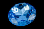 18mm Light Sapphire Faceted Point Back Cabochon #XGP004-D-General Bead