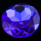 25mm Cobalt Faceted Point Back Cabochon #XGP007-E-General Bead