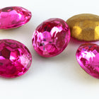 10mm x 12mm Rose Faceted Oval Point Back Cabochon #XGP008.5-A-General Bead