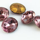 11mm Light Amethyst Faceted Point Back Cabochon #XGP001-B-General Bead