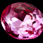 10mm x 12mm Light Rose Faceted Oval Point Back Cabochon #XGP008.5-E-General Bead