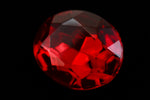 10mm x 12mm Ruby Faceted Oval Point Back Cabochon (2 Pcs) #XGP008.5-F-General Bead