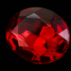 18mm x 25mm Ruby Faceted Oval Point Back Cabochon #XGP014-C-General Bead