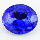10mm x 12mm Cobalt Faceted Oval Point Back Cabochon #XGP008-A-General Bead