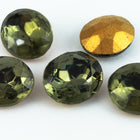 10mm x 12mm Black Diamond Faceted Oval Point Back Cabochon #XGP008-B-General Bead