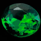 10mm x 12mm Emerald Faceted Oval Point Back Cabochon #XGP008-F-General Bead