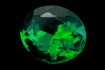 10mm x 12mm Emerald Faceted Oval Point Back Cabochon #XGP008-F-General Bead