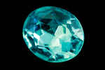 10mm x 12mm Aqua Faceted Oval Point Back Cabochon #XGP008-G-General Bead
