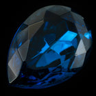 18mm x 25mm Montana Faceted Teardrop Point Back Cabochon #XGP016-C-General Bead