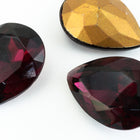 18mm x 25mm Amethyst Faceted Teardrop Point Back Cabochon #XGP016-H-General Bead