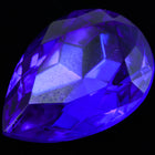 18mm x 25mm Cobalt Faceted Teardrop Point Back Cabochon #XGP016-I-General Bead