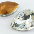 18mm x 25mm Crystal Faceted Teardrop Point Back Cabochon #XGP017-C-General Bead