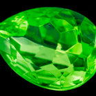 18mm x 25mm Peridot Faceted Teardrop Point Back Cabochon #XGP017-D-General Bead