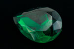 18mm x 25mm Emerald Faceted Teardrop Point Back Cabochon #XGP017-E-General Bead