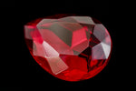 18mm x 25mm Ruby Faceted Teardrop Point Back Cabochon #XGP017-G-General Bead