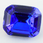 10mm x 12mm Cobalt Faceted Octagon Point Back Cabochon #XGP018-E-General Bead
