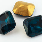 10mm x 12mm Montana Sapphire Faceted Octagon Point Back Cabochon #XGP018-G-General Bead