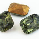 10mm x 14mm Black Diamond Faceted Octagon Point Back Cabochon #XGP019-E-General Bead