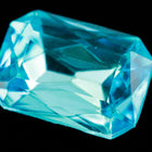 10mm x 14mm Aqua Faceted Octagon Point Back Cabochon #XGP019-B-General Bead