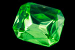 10mm x 12mm Peridot Faceted Octagon Point Back Cabochon #XGP018-A-General Bead