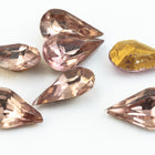 5.5mm x 10mm Very Light Amethyst Faceted Teardrop Point Back Cabochon #XGP023-A-General Bead