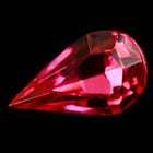 5.5mm x 10mm Rose Faceted Teardrop Point Back Cabochon #XGP023-B-General Bead