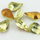 5.5mm x 10mm Jonquil Faceted Teardrop Point Back Cabochon #XGP023-C-General Bead