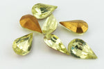 5.5mm x 10mm Jonquil Faceted Teardrop Point Back Cabochon #XGP023-C-General Bead