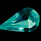 5.5mm x 10mm Aqua Faceted Teardrop Point Back Cabochon #XGP024-C-General Bead